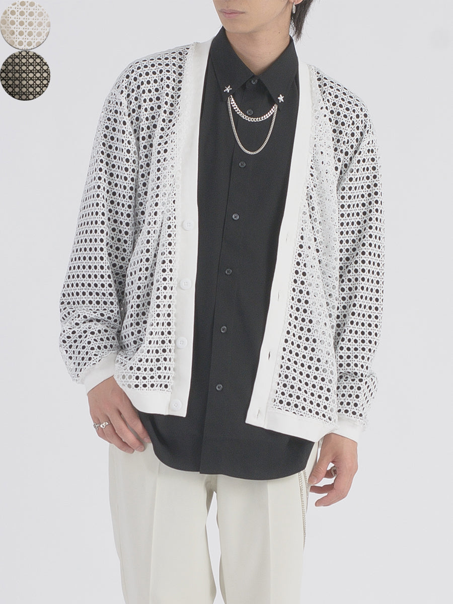 メッシュカーディガン