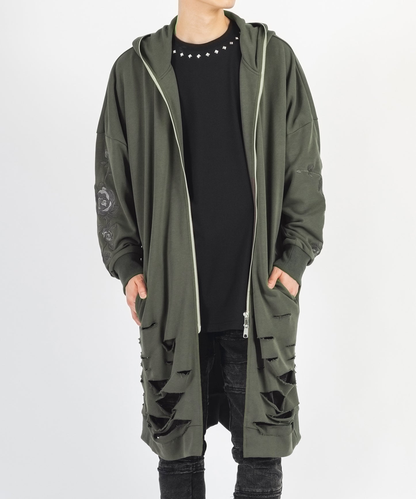 ロングパーカー