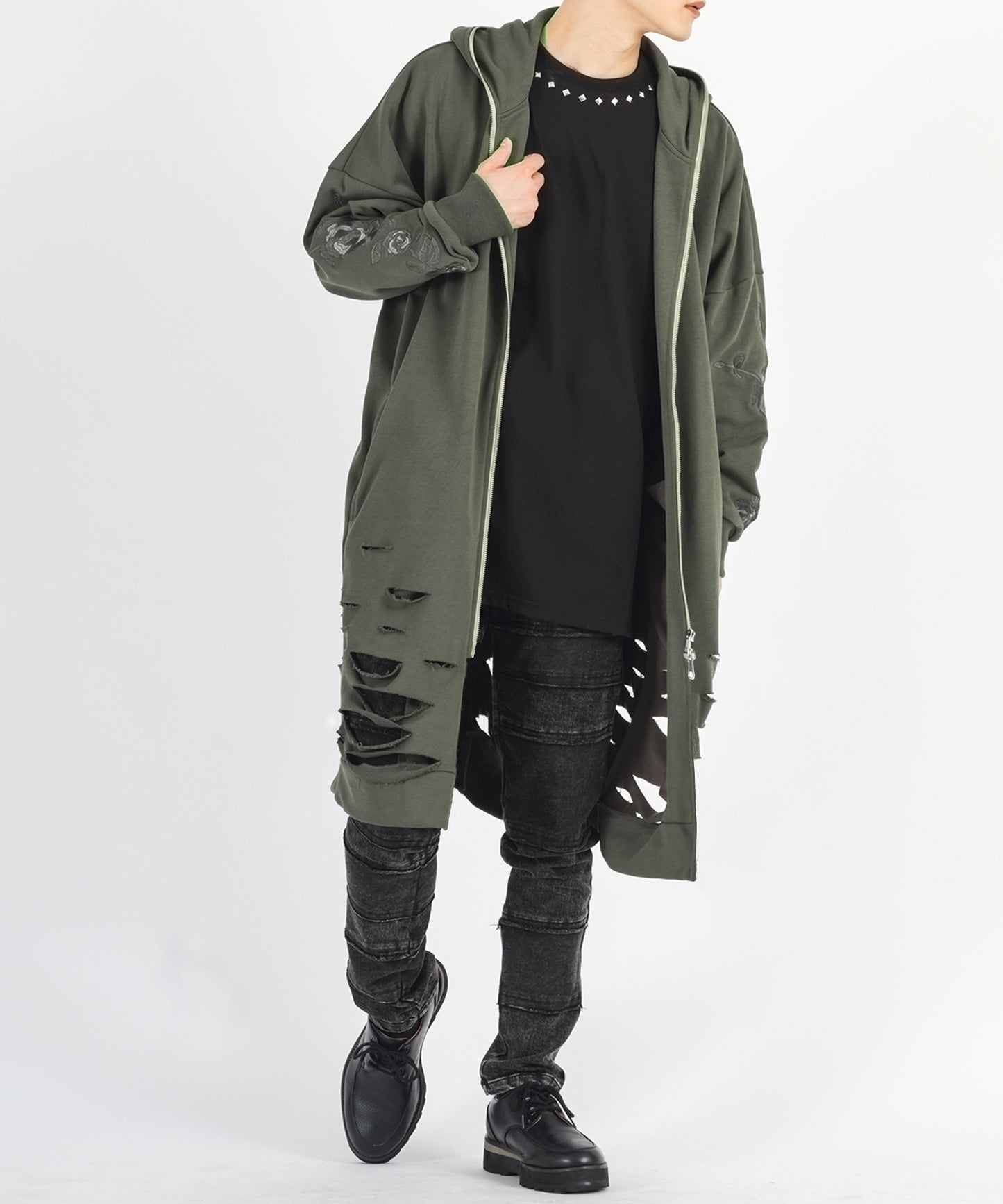 ロングパーカー