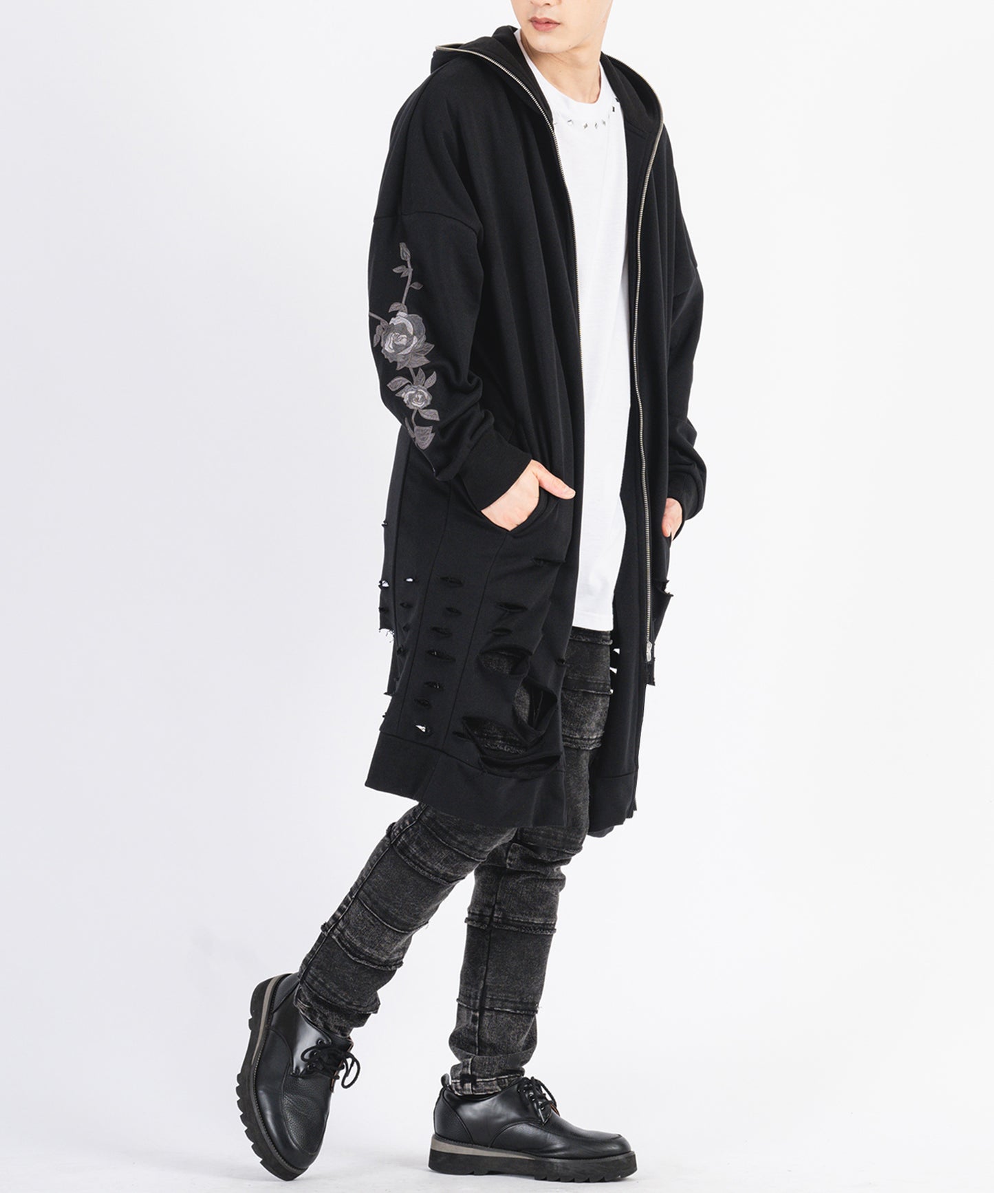 ロングパーカー