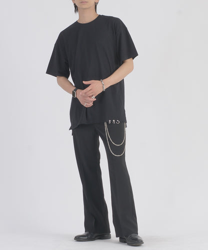 裾ピアスTシャツ