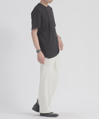 クロスラインストーンTシャツ