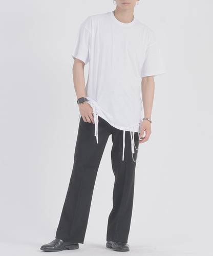 フリンジヘムTシャツ