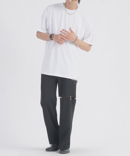 裾ピアスTシャツ
