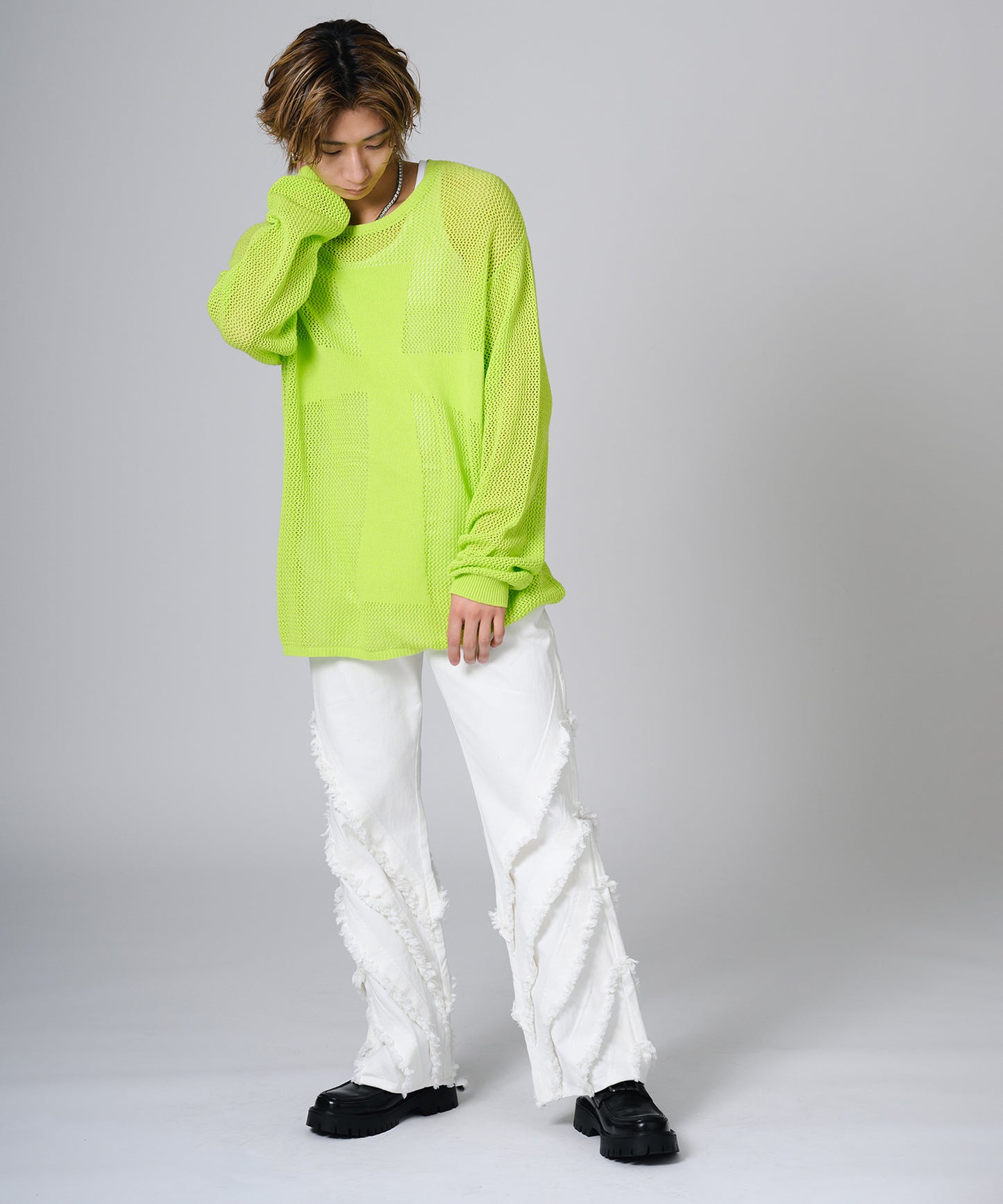 フリンジフレアパンツ