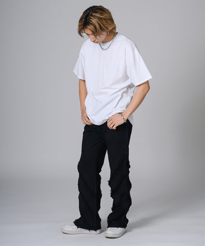 フリンジフレアパンツ
