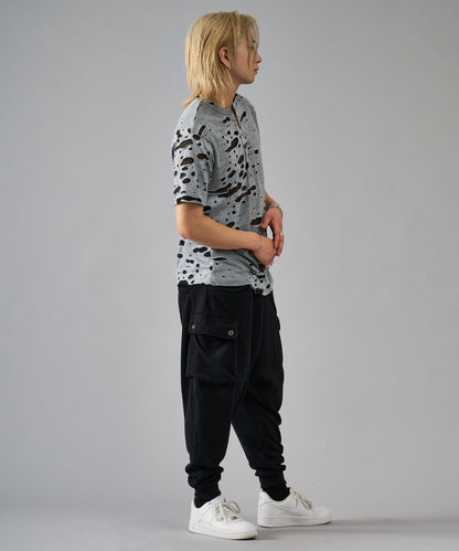 チェーンレースアップTシャツ