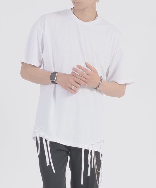 フリンジヘムTシャツ