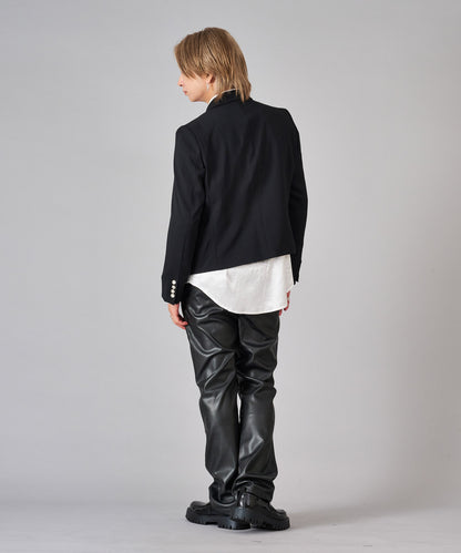 胸ファスナーチェーンWショートジャケット