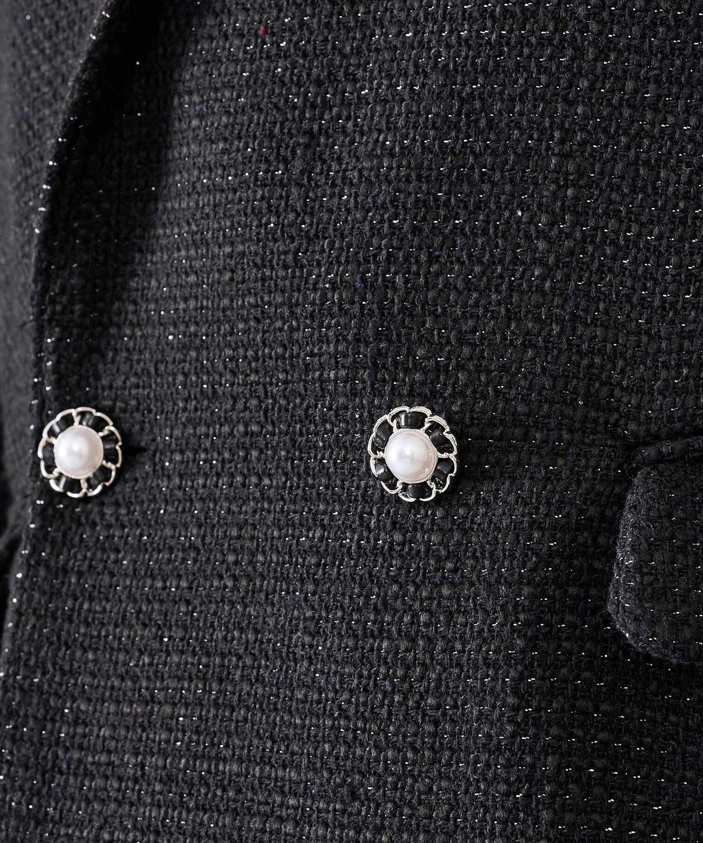 ラメ入りツイードデザインジャケット