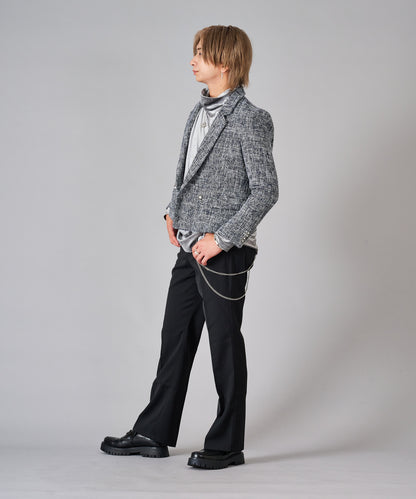 ラメ入りツイードデザインジャケット