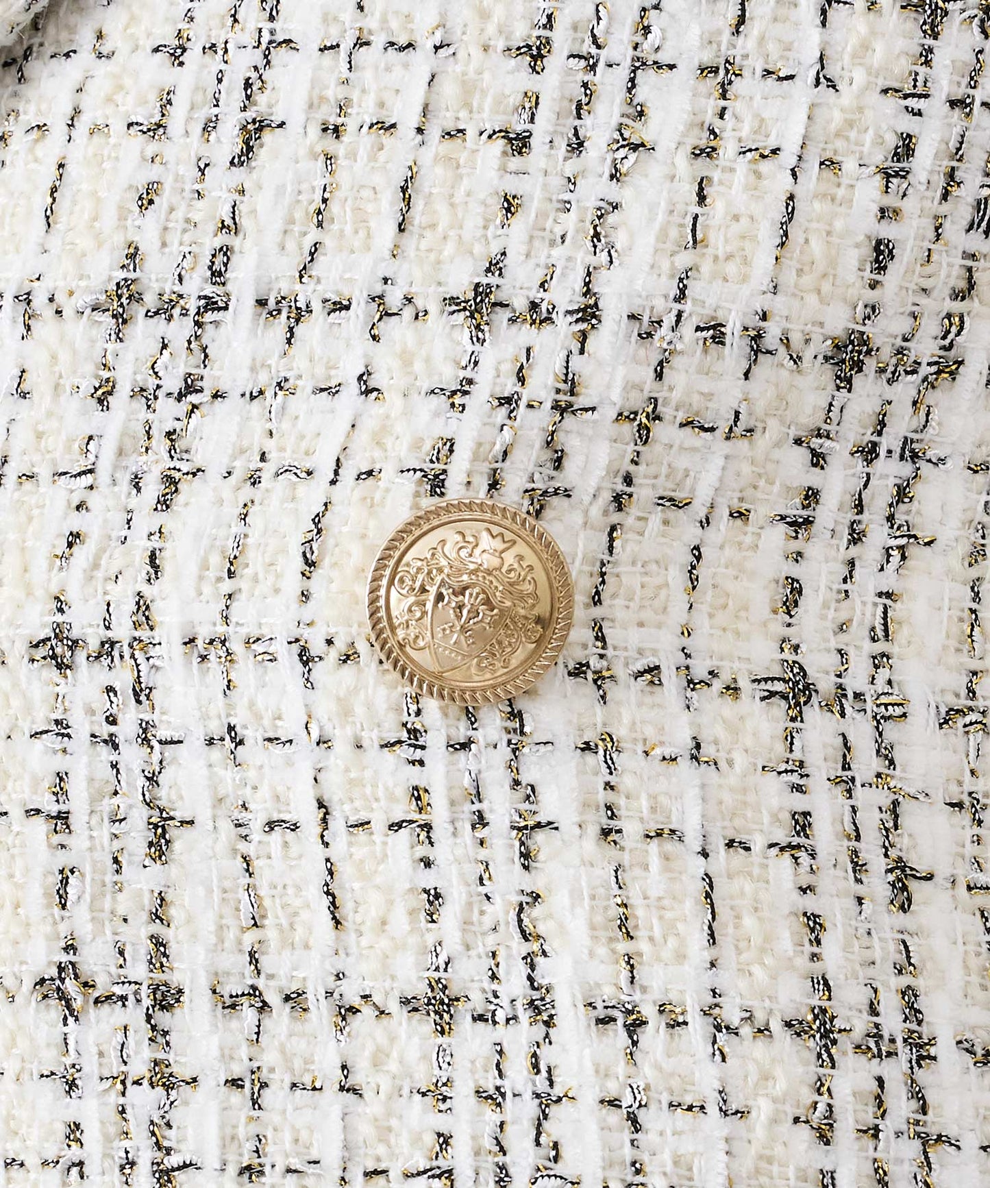 ラメ入りツイードWジャケット