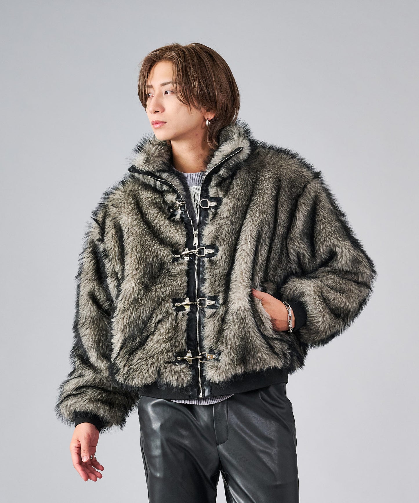 バックルファースタンドブルゾン