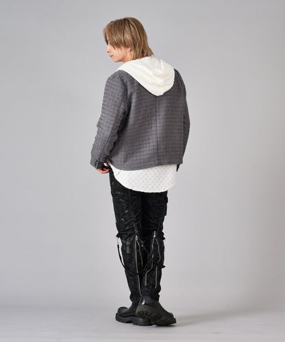 ツイードノーカラージャケット