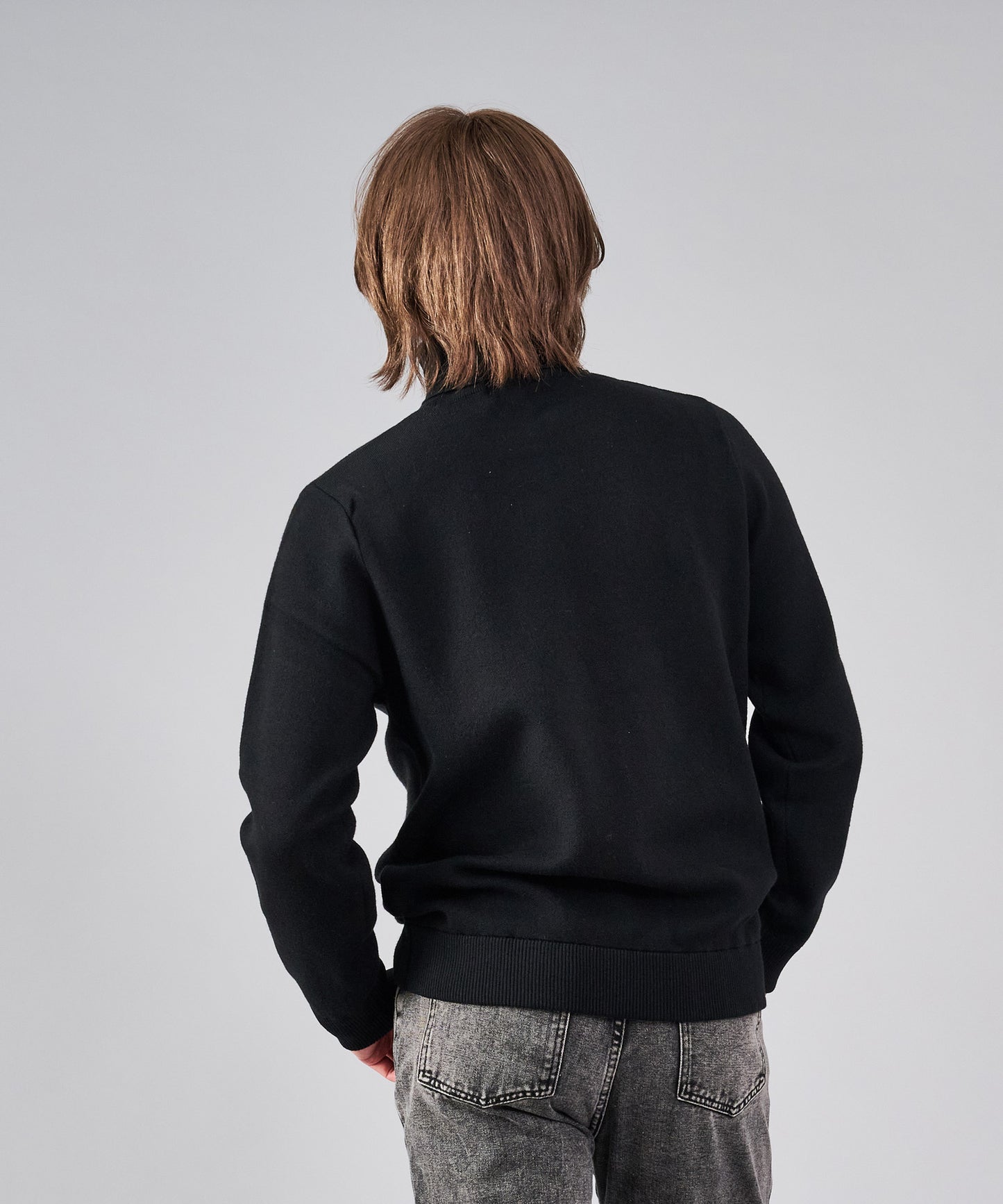 スパンコール刺繍タートルネック