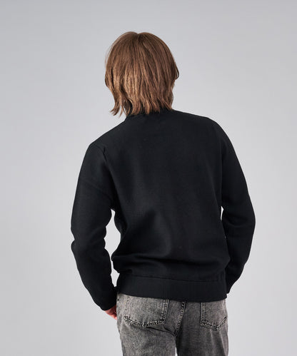 スパンコール刺繍タートルネック