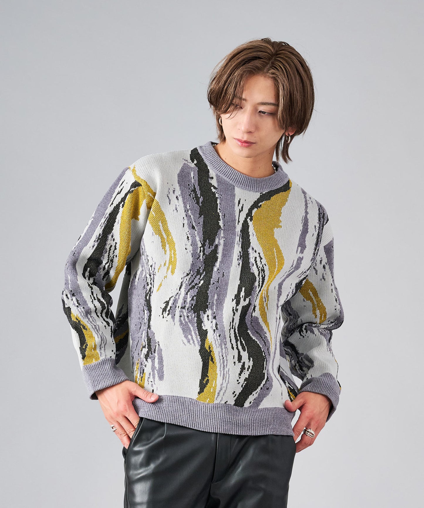 ジャガードニットセーター
