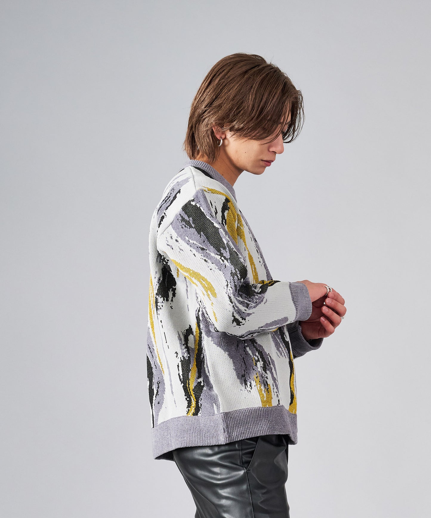 ジャガードニットセーター