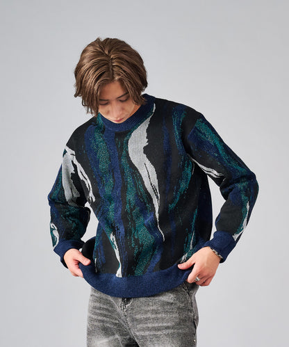 ジャガードニットセーター