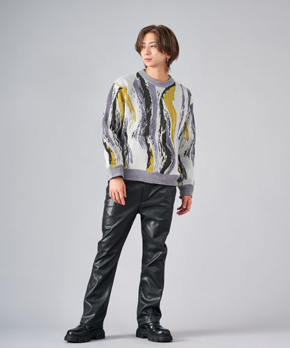 ジャガードニットセーター