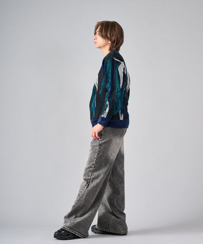 ジャガードニットセーター