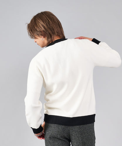 メタルボタンニットカーディガン