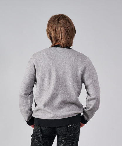 メタルボタンニットカーディガン