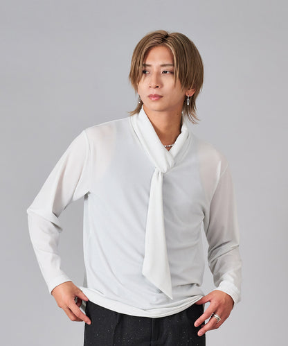 フェイクタイ付きロンT