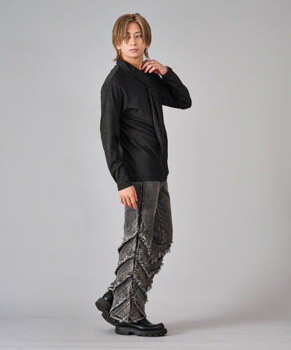 フェイクタイ付きロンT