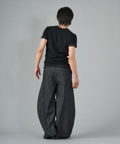 ラメ糸オーバーロックTシャツ