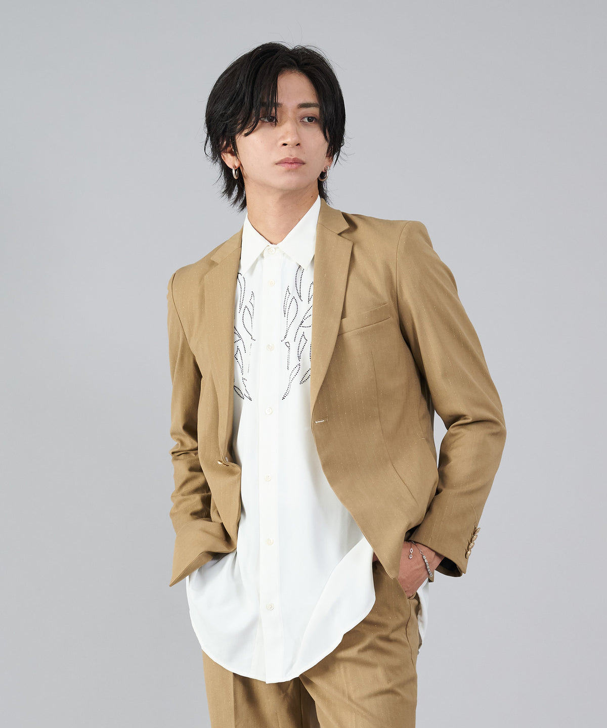 1Bストライプジャケット