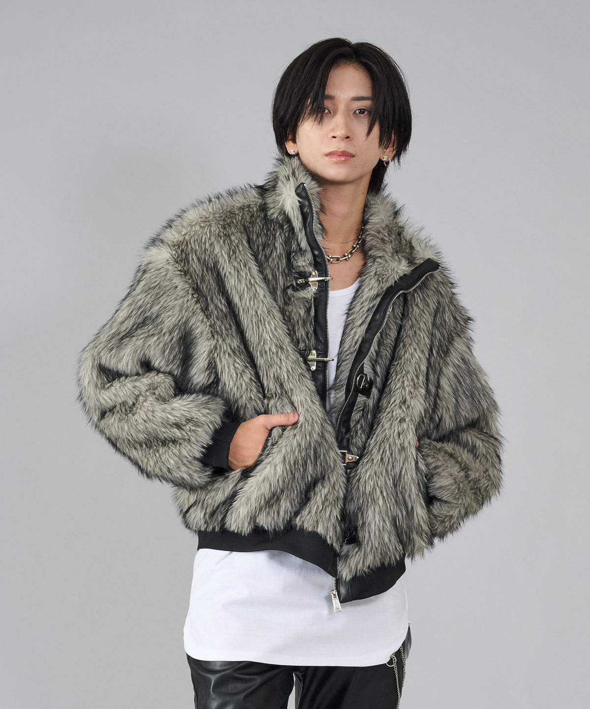 バックルファースタンドブルゾン