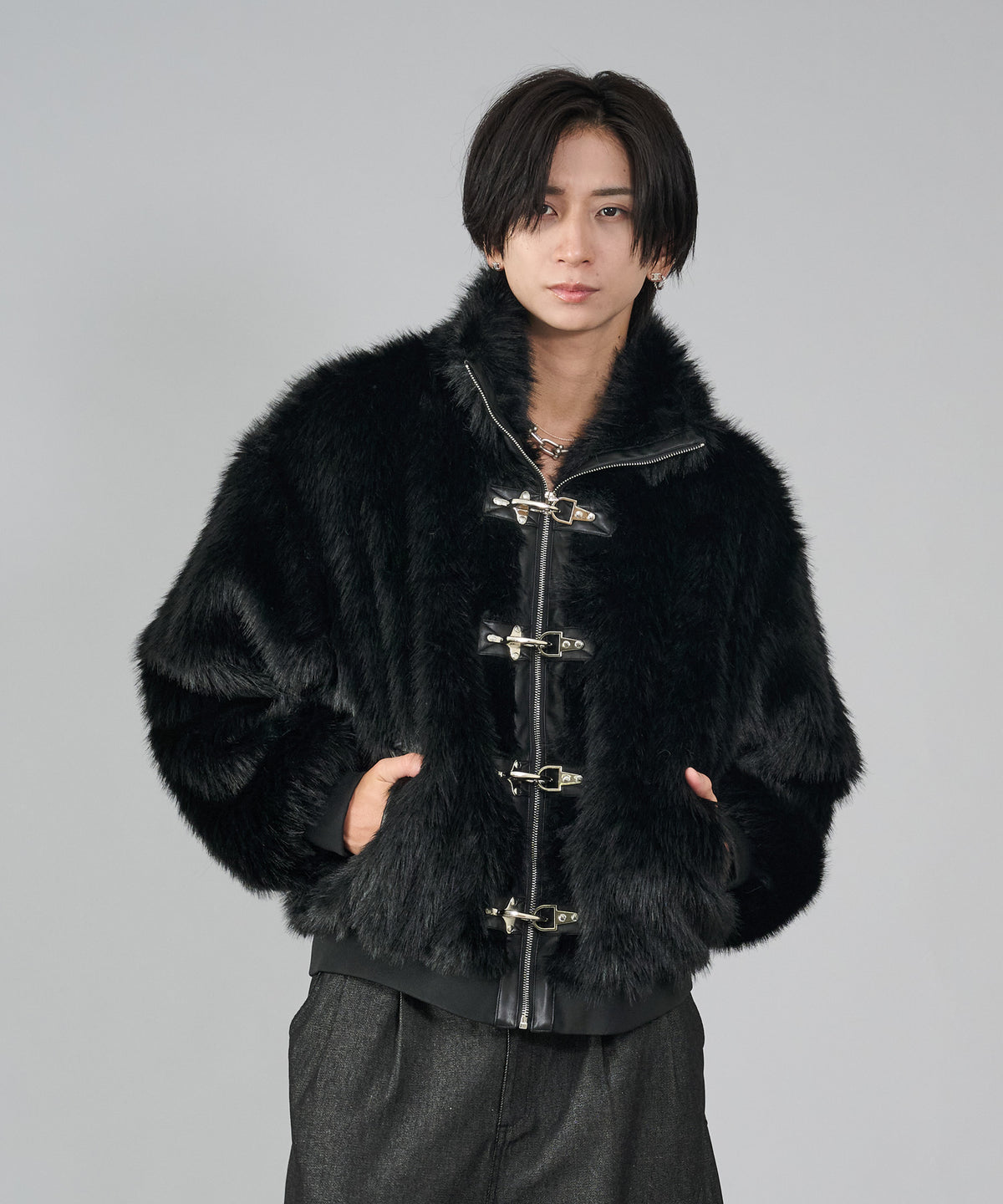 バックルファースタンドブルゾン