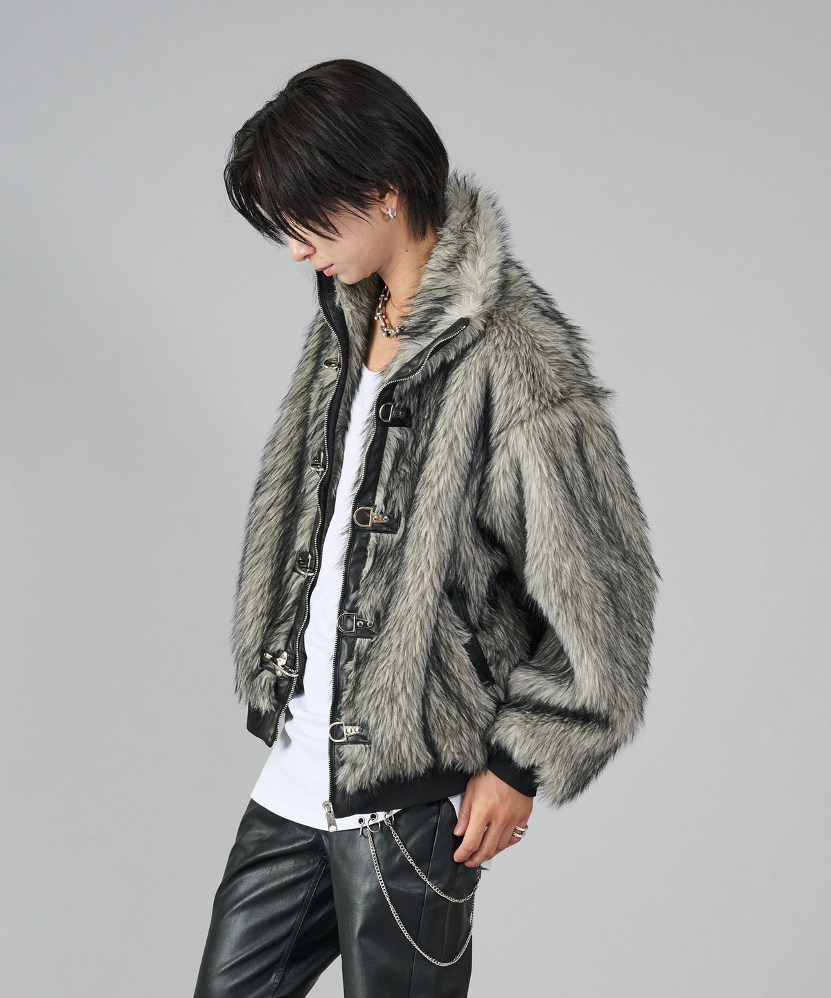 バックルファースタンドブルゾン