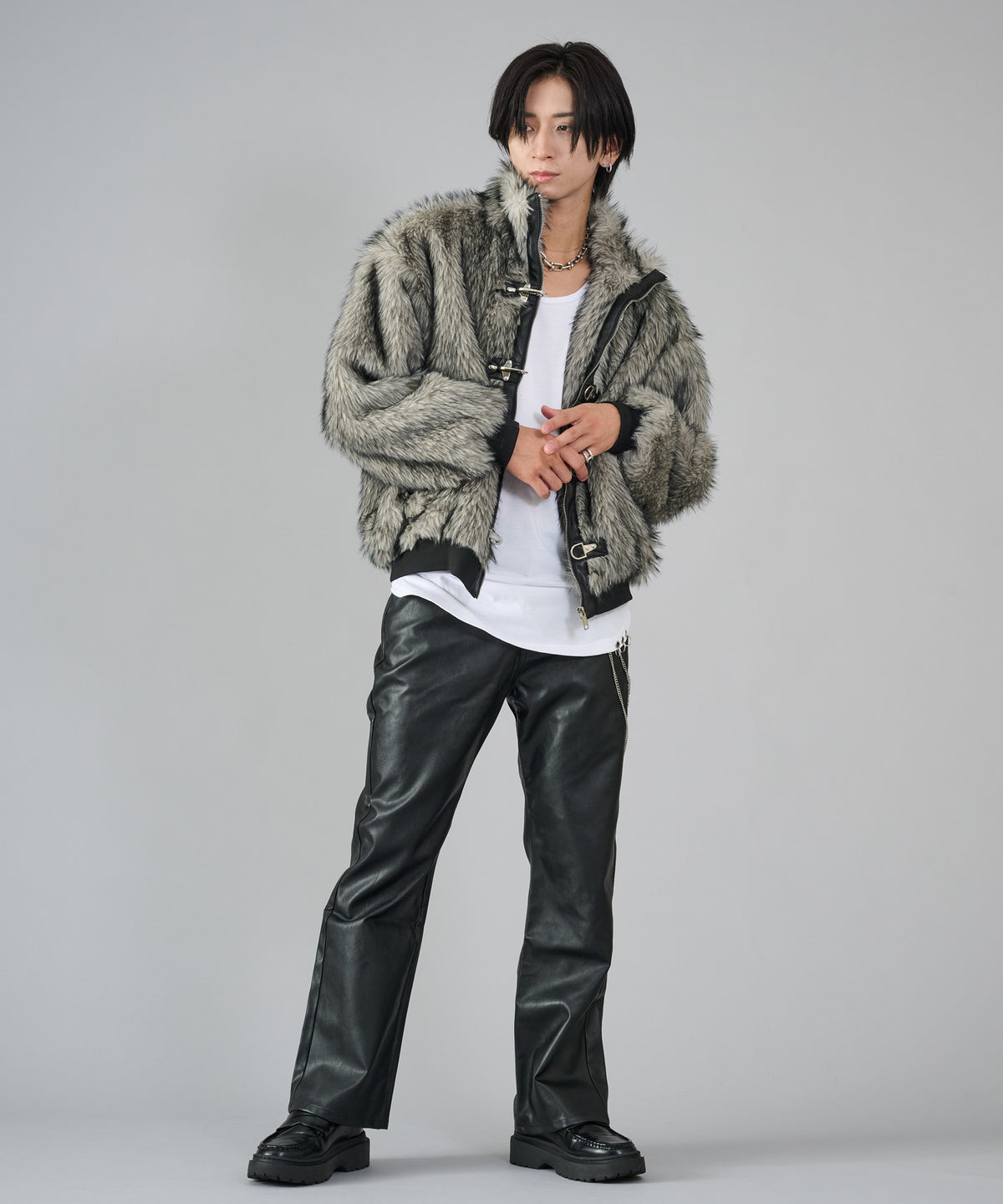 バックルファースタンドブルゾン