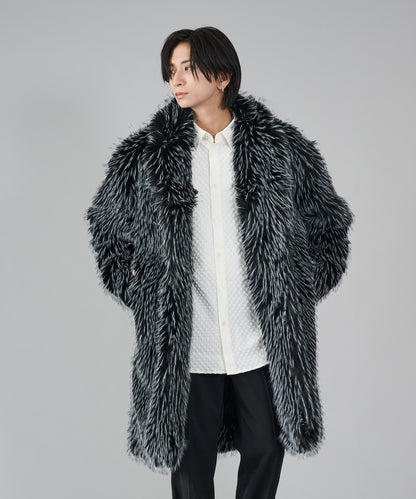 ファードロップショルダーチェスターコート