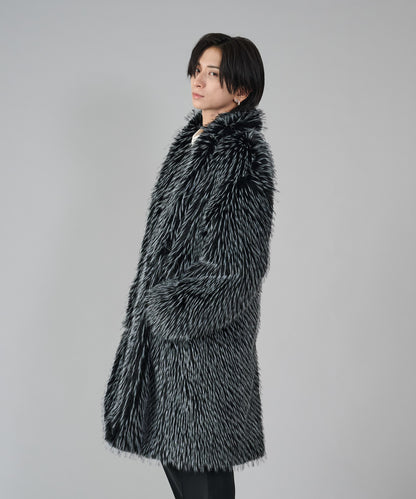 ファードロップショルダーチェスターコート