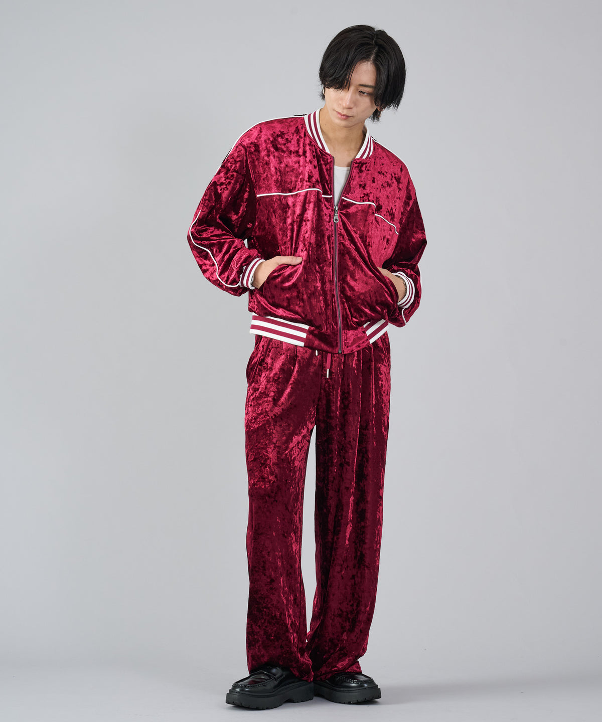ベロアワイドパンツ