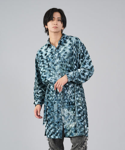 ベロアロングシャツ