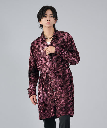 ベロアロングシャツ