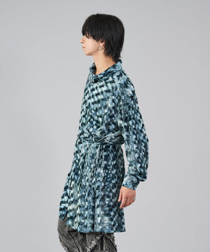 ベロアロングシャツ