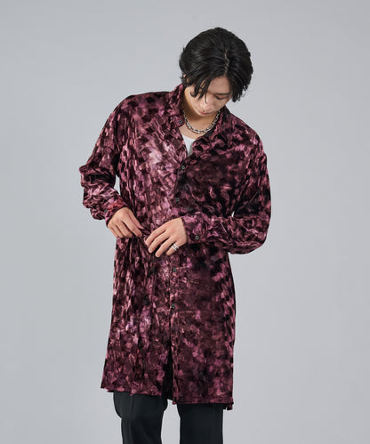 ベロアロングシャツ
