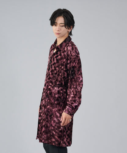 ベロアロングシャツ