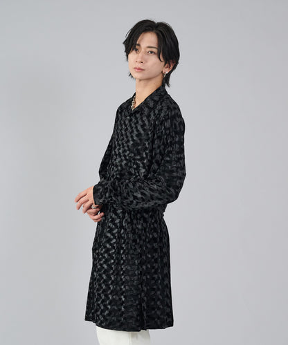 ベロアロングシャツ