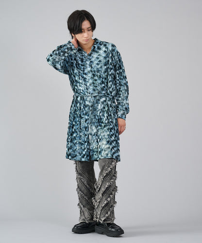 ベロアロングシャツ