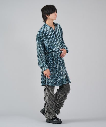 ベロアロングシャツ